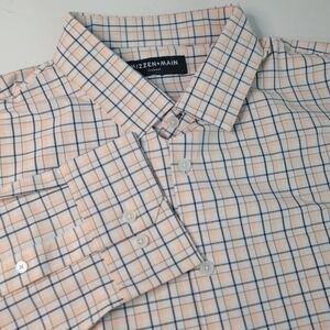 Mizzen Main Shirt Men‎ XL Trim Fit Leeward Check Long Sleeve Button Up
